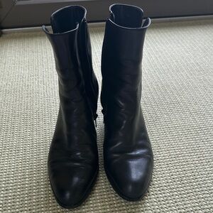 Black Leather Ankle Boots from Stuart Weitzman